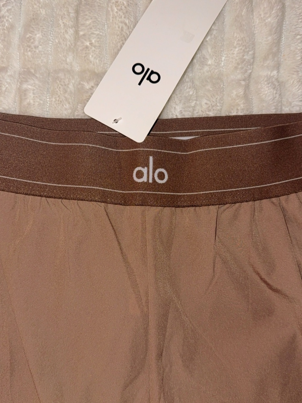 ALO Yoga Mauve Brown Elastic-Waist Lounge Pants - Picture 5 of 9